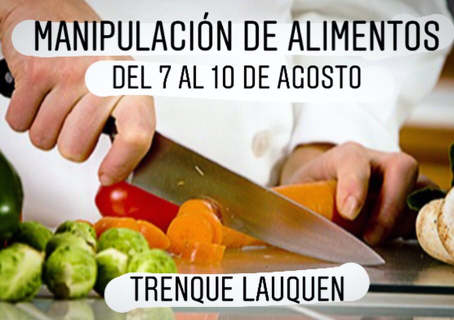 Aprende en el Curso de Manipulación de Alimentos. Del 7 al 10 de Agosto , Seccional Trenque Lauquen. 
👩‍🍳 Prof. Paola Mancini. @uthgratrenquelauquen
Para más información comunícate llamando al 📞 +54 11 4341 8021
#aprende #trenquelauquen #gastronomia #hoteleria #capacitaciones