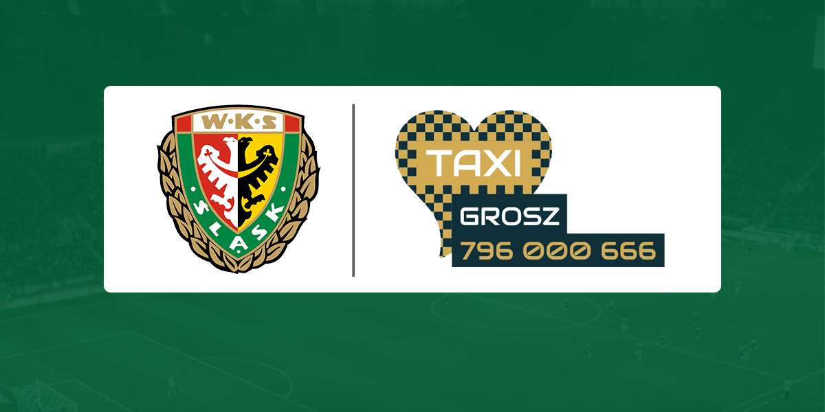 Śląsk Wrocław nawiązał współpracę z Taxi Grosz 🤝🇮🇹