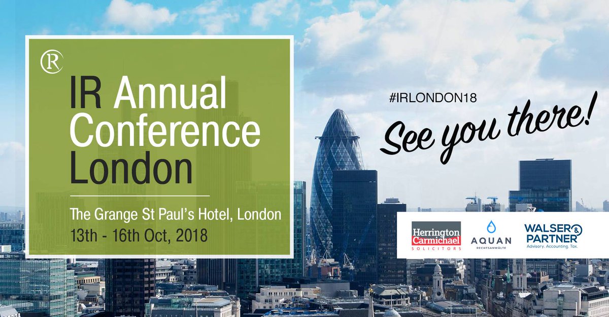 bacciard's tweet photo. Lorenzo Bacciardi is attending the @ir_global Annual Conference held in London from 13th-16th Oct, 2018 at @GrangeHotels. To arrange a meeting with Lorenzo email: info@bacciardistudiolegale.it Bacciardi and Partners was named IR Global Member of the Year at last year's event. https://t.co/W9AslsQCQS