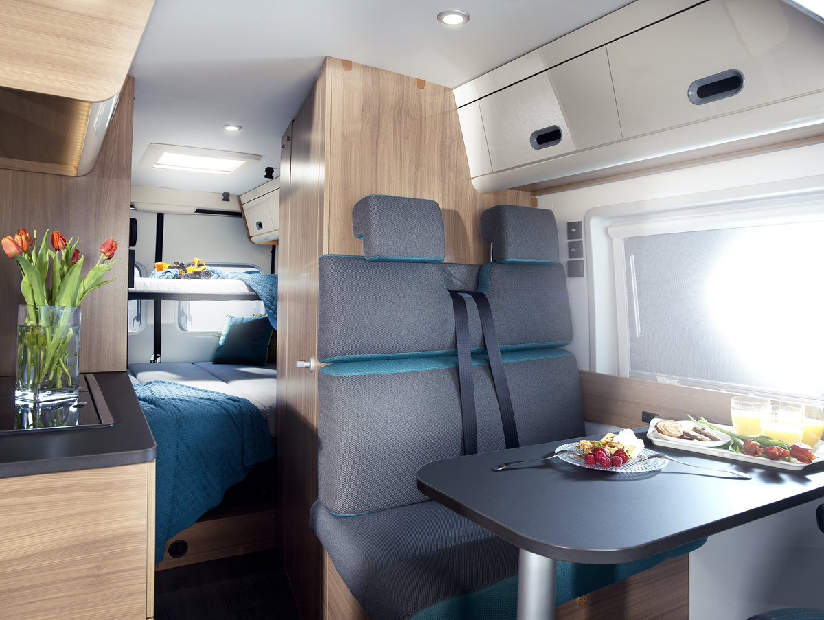 SunLivingUK's tweet photo. Explore new spaces! New Sun Living Exclusive features such as the optional Hammock Concept Bed in the V65SL, which can be removed when not in use, freeing up new living spaces to enjoy. #explorenewspaces #motorhome #vanlife #camping #TravelTuesday #escape #embracetheoutdoors https://t.co/xl31mgmryy