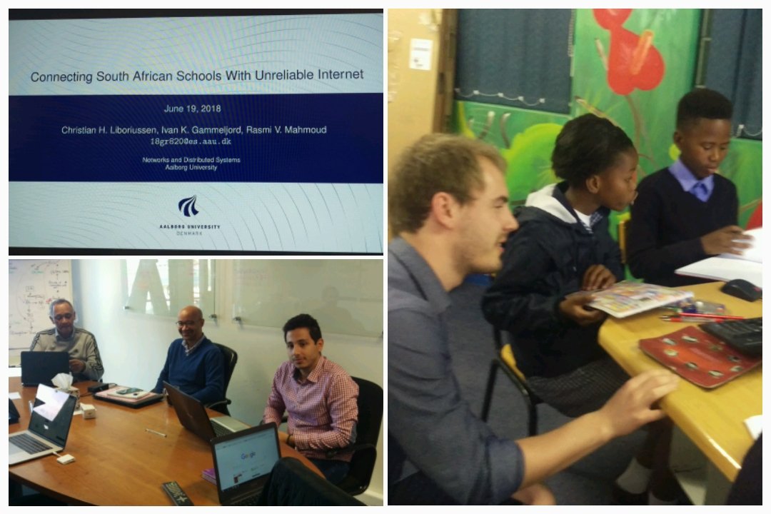 GreenShootsEdu's tweet photo. Supporting #LowConnectivity schools!
Masters Students from @aautech sharing their final project solution with @GreenShootsEdu.
#Denmark #SouthAfrica #SolvingProblems https://t.co/eSvQV7xYfi