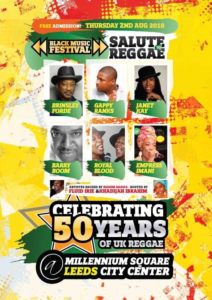 BarryBoomMusic's tweet photo. Looking forward to my LIVE session this Thursday at the Millennium Square in #Leeds @ Salute Reggae with Brinsley Ford, Gappy Ranks, Janet Kay, Royal Blood &amp; Empress Imani. #Reggae #blackmusicfestival #50years #OneLove #HisLove #BarryBoom #Live #LoversRock https://t.co/3AVlv5CLfK
