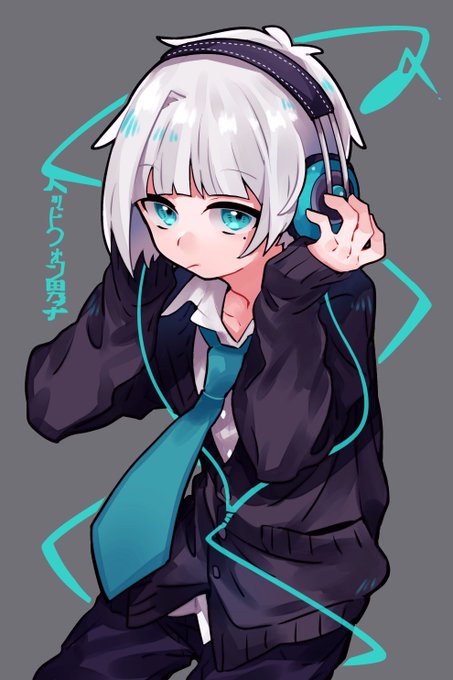 ヘッドフォン男子のtwitterイラスト検索結果