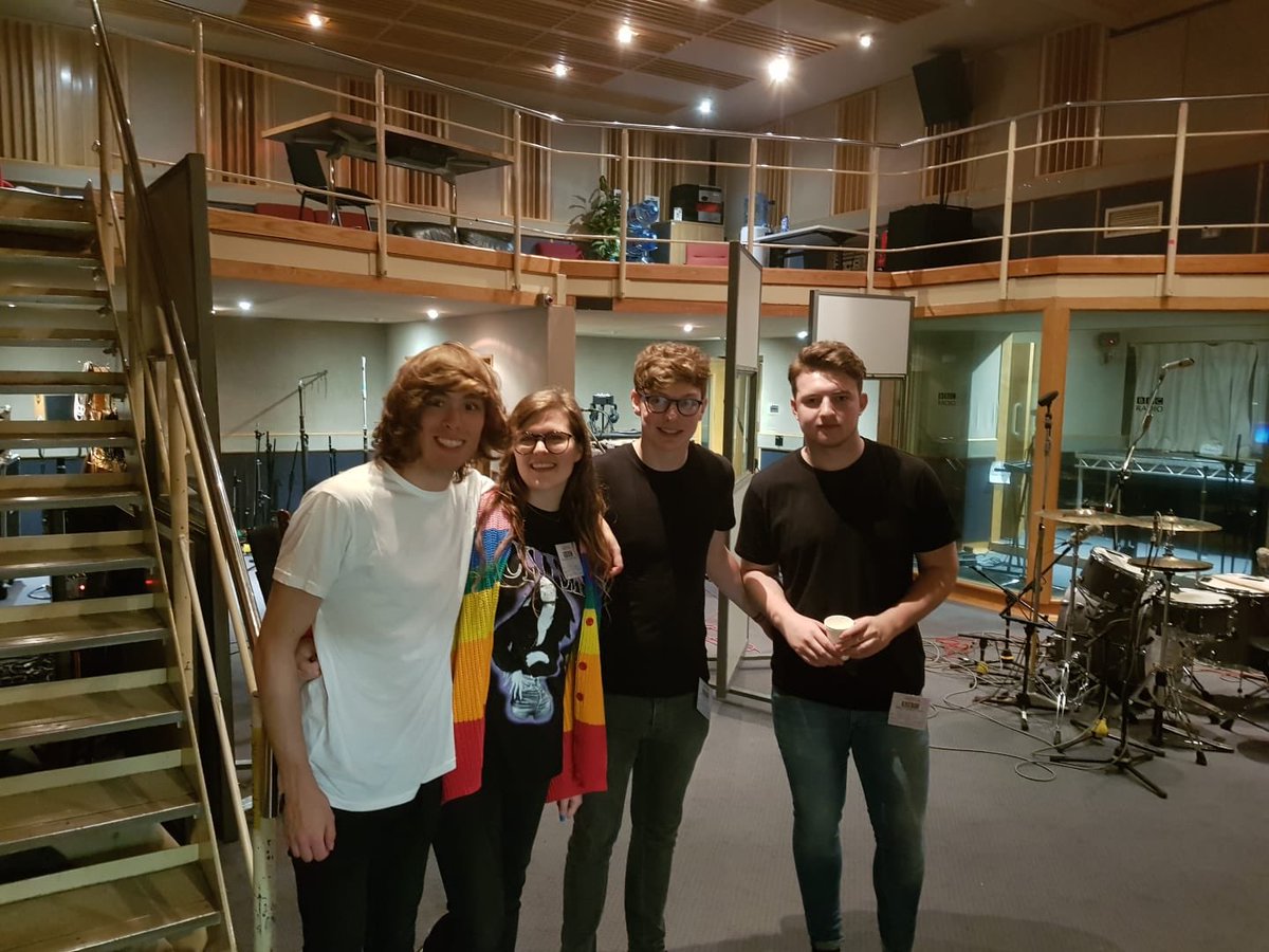 brandnewfriendz's tweet photo. We can now reveal we were at the legendary Maida Vale Studios recording a session for the @huwstephens show on @BBCR1!You can listen to the session and interview on Monday night from 11pm! ⚡️🤘📻 https://t.co/QvBo6uyTHu
