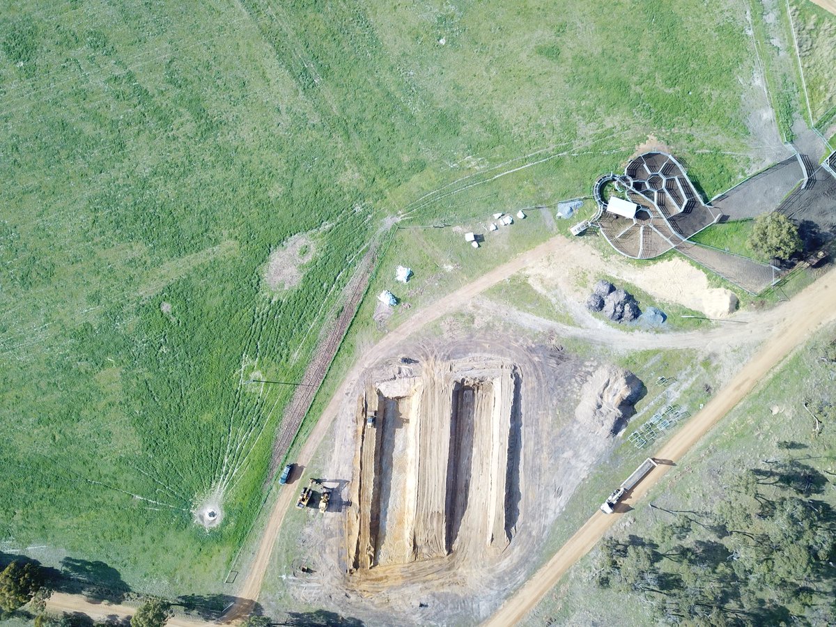 QuentenKnight's tweet photo. Silage pit construction at Dalyup #fodderconservation https://t.co/JWjniLcCng