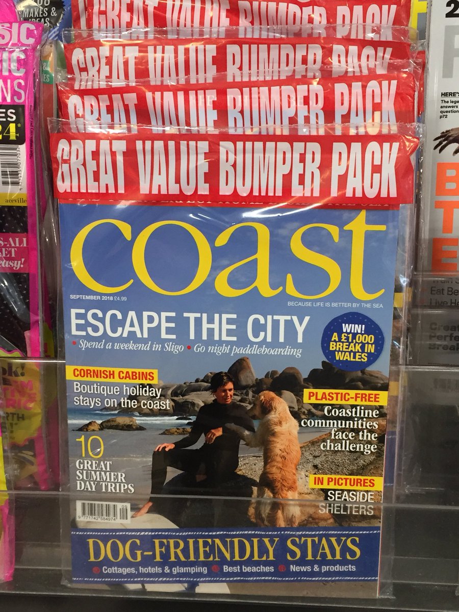 CathyJinks4's tweet photo. Just spotted the new September issue of Coast on the shelves in Waitrose! Looks great and lots of interesting articles. #dogfriendlystays #daysout #escapethecity #competitions #bumperpack @coastmag @alexfishermedia https://t.co/QcR0lVbNyk