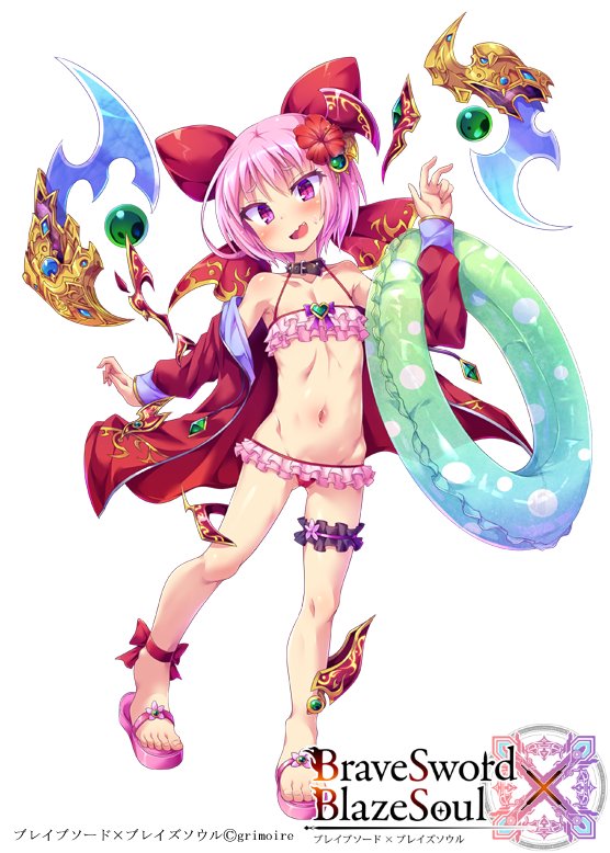 株式会社グリモア様『ブレイブソード×ブレイズソウル』https://t.co/UaBOFafHKA   にて「戦斧マルス」ちゃんの水着バージョンが実装されておりますー
イベントで入手できる水着アイテムで着せ替えが出来るようになるようですのでぜひぜひですー
#ブレxブレ 