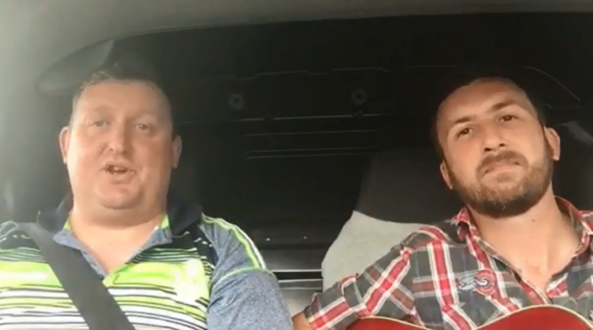 WATCH: Delivery men sing version of Kaycee Bradshaw's favourite song dlvr.it/QdLFHt