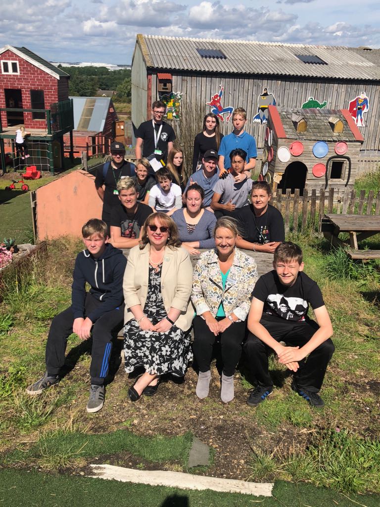 SharonHodgsonMP's tweet photo. Great to visit Page Pastures Farm in Sunderland to see the fantastic work of those participating in this year's @NCS summer programme. Keep up the good work and enjoy the experiences 👍🐴🐷🐑🐣 #NCSSunderland https://t.co/5I2Q5N9z5M