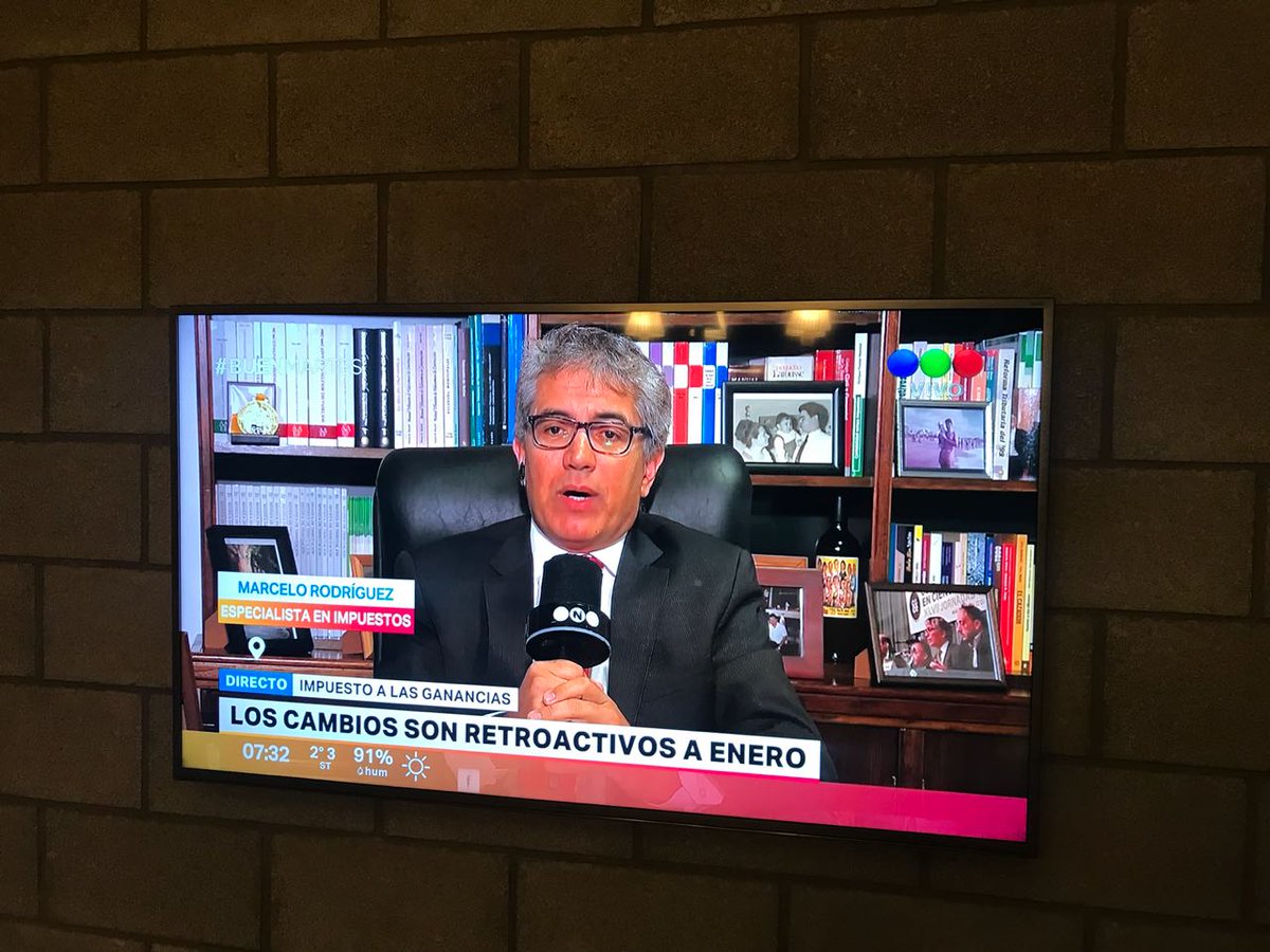mrconsultores3's tweet photo. Mi agradecimiento al equipo de TELEFE NOTICIAS, por la cordial entrevista sobre los cambios en las deducciones del Impuesto a las Ganancias. https://t.co/tA9XJB2QTS