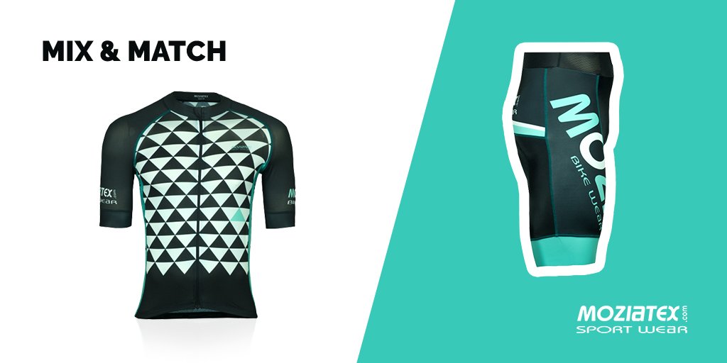 moziatex's tweet photo. ✅MIX&amp;MATCH✅
¡Lánzate a la aventura con esta combinación perfecta!
CULOTE COMPACT PRO TRIANGLE TURQUOISE + MAILLOT CORTO R2 PRO TRIANGLE TURQUOISE 👕👖 >> https://t.co/lfRF4tbcPU >> https://t.co/MQAOV7xM3j 
#Moziatex #MoziatexSportWear #RopaDeportiva #SportWear https://t.co/bTiBDqNycz