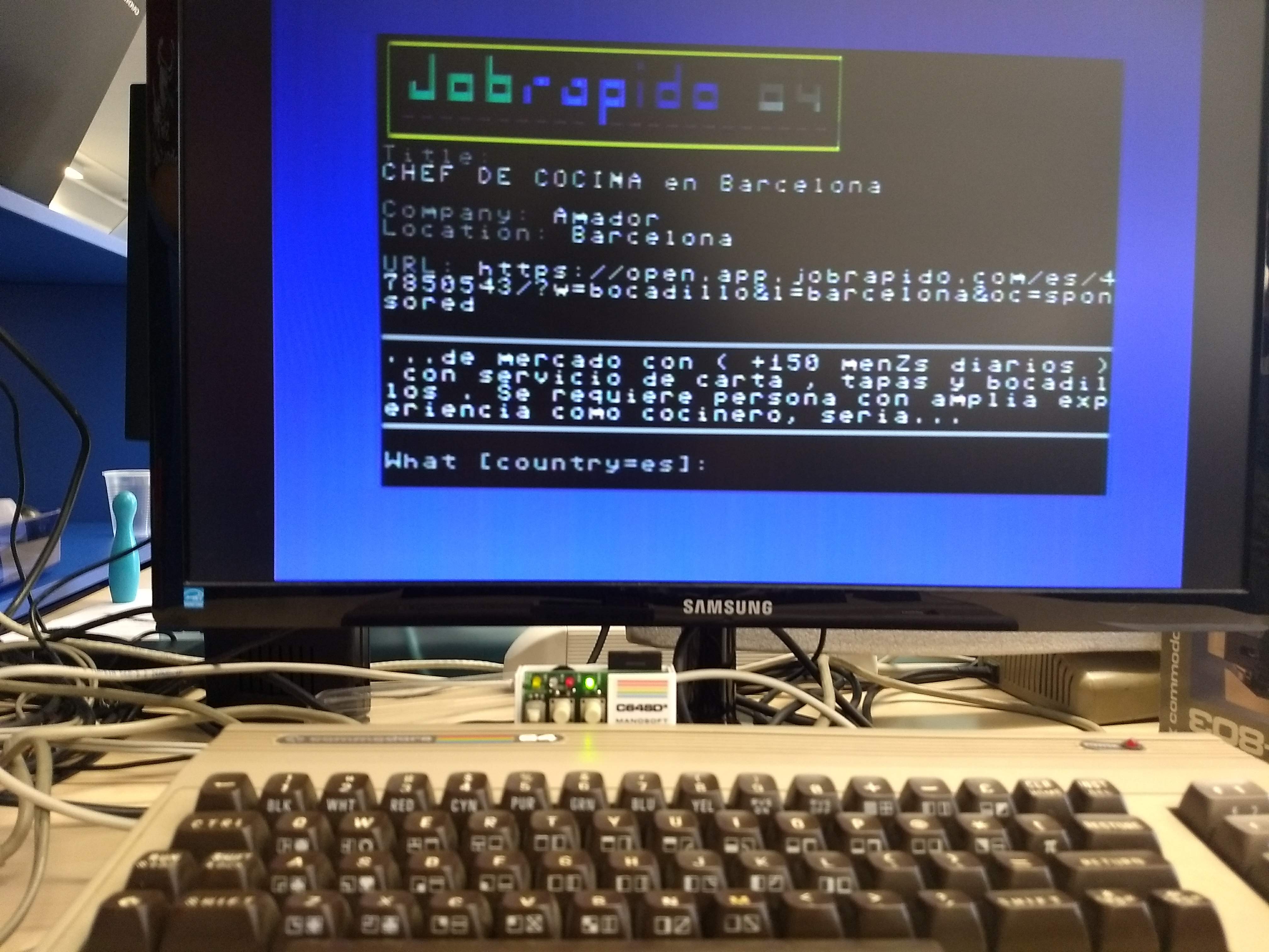 Francesco Sblendorio 🇪🇺 on Twitter: "#Jobrapido website: porting #Commodore #BBS #oldskool https://t.co/oMmQr4BTD5" /