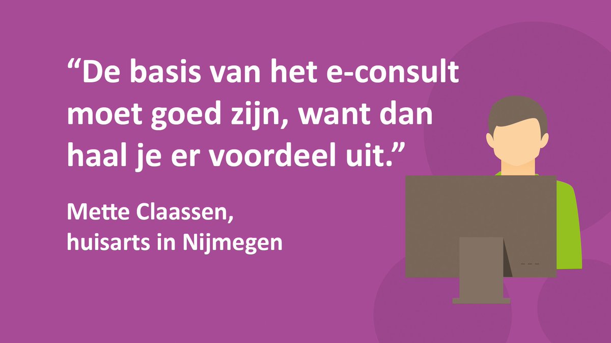 Nictiz's tweet photo. Welke vragen en keuzes komen kijken bij het toepassen van het #econsult binnen de huisartsenpraktijk? Dit vind je terug in het gratis handboek ‘E-consult, hoe regel je dat?!’  https://t.co/5RaCqJndCs https://t.co/PI9qQouL3j