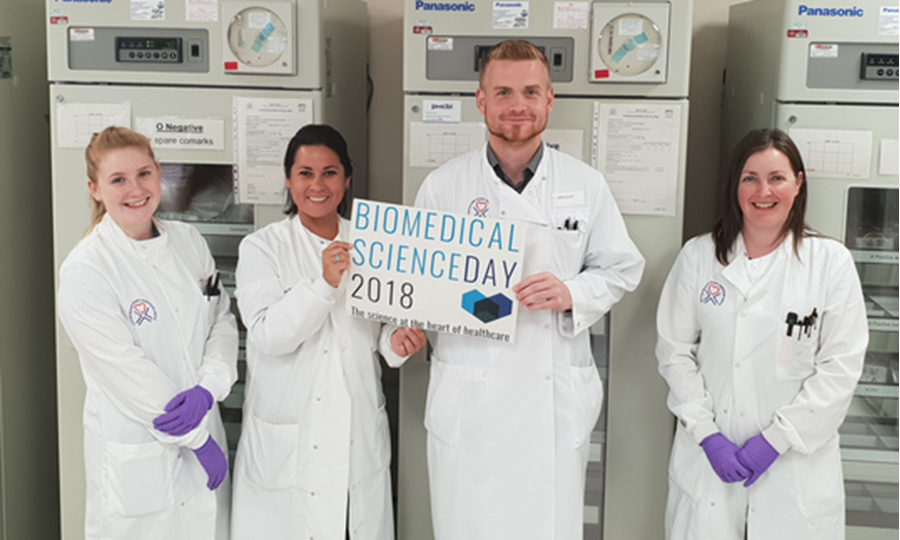IBMScience's tweet photo. For #BiomedicalScienceDay2018, Scottish National Blood Transfusion Service (@givebloodscot ) talked to their laboratory staff and found out who works #AtTheHeartOfHealthcare https://t.co/96ayBqlAdl https://t.co/HsCCeN5XQU
