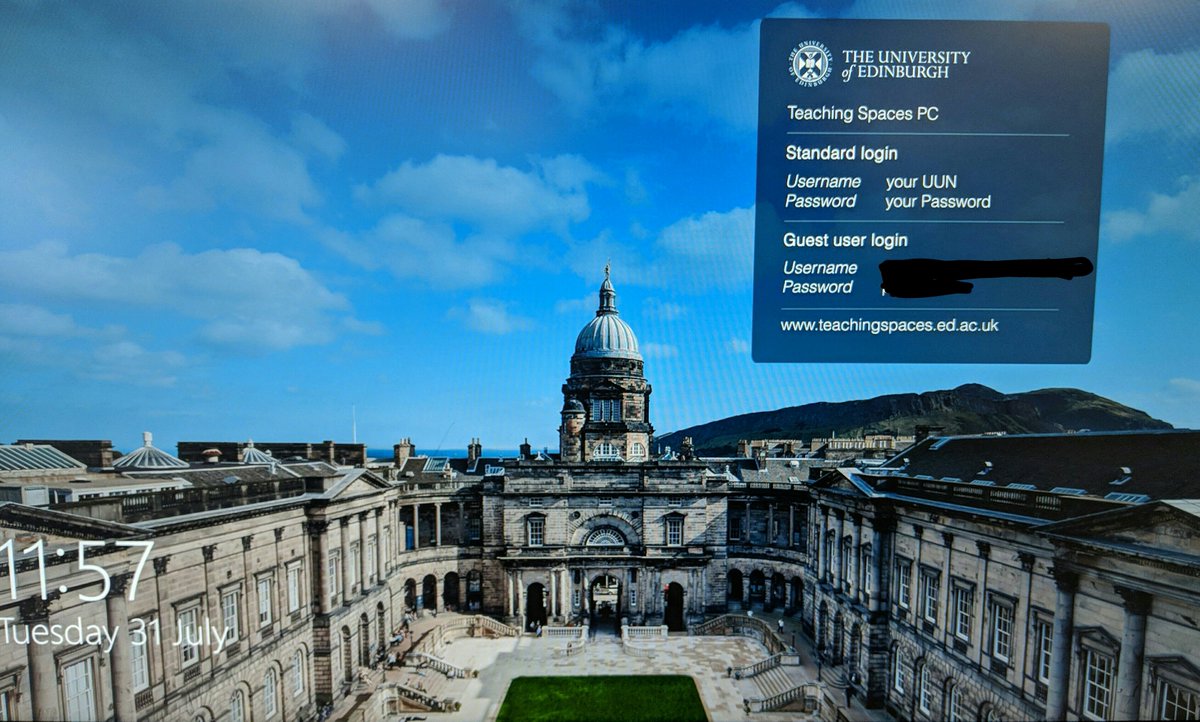 lesleymgreer's tweet image. Hello day 2 of Windows 10 teaching spaces rollout. I hope we are still friends by the time new academic year starts. I like your new login page #teachingspaces