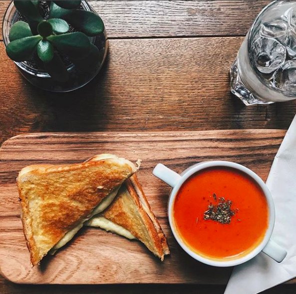 Our tomato soup is back! Come in and pair it with a grilled cheese! 
#wildatlanticway #galway #rustic #foodphotography