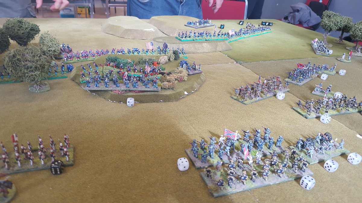 WarpaintFigures's tweet photo. Great game Saturday in Worcester at FOGH. 15mm ACW used adapted board game rules from Napoleonic Command & Colours. Check.out the wicked converted Jack Daniels distillery. https://t.co/gVhv7KCo15 #fogh #wargames #wargaming #15mm #acw #americancivilwar #warpaintfigures https://t.co/SLgM2Bc8Cj