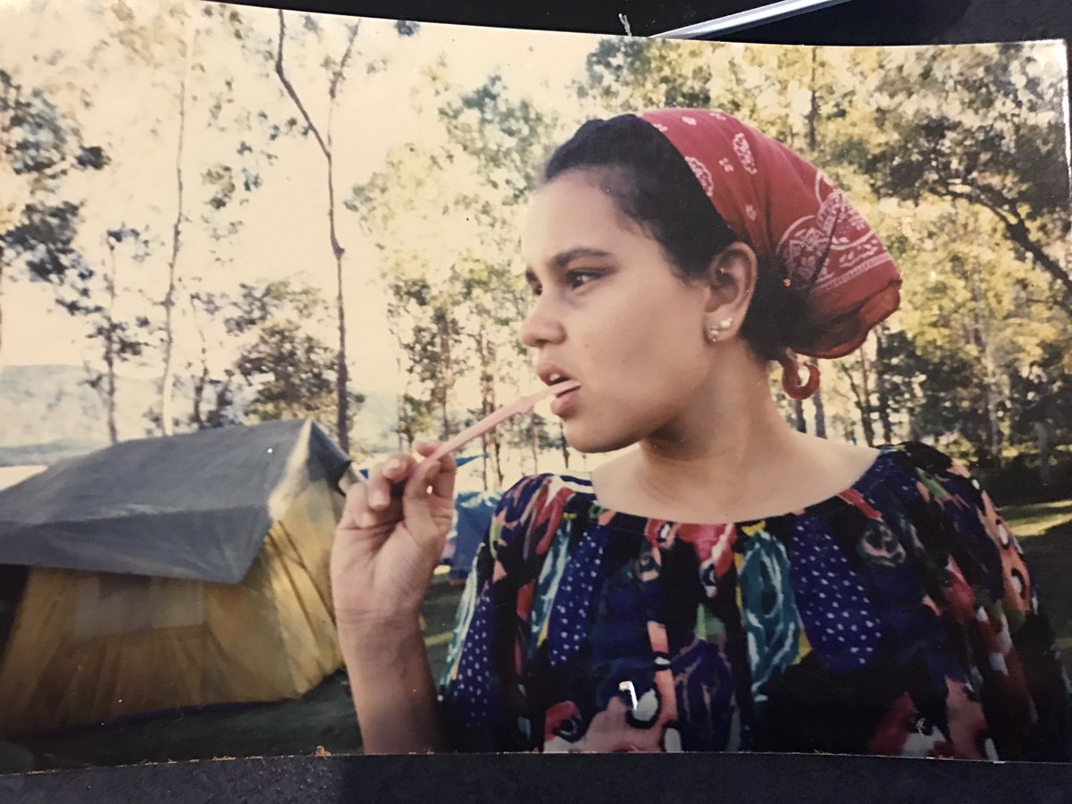 1986-87 Whitney Houston! Her curly wig in I wanna Dance with Someone CHANGED. MY. LIFE. So did 80s fashion. Bold. Experimental. helped cover my hair. Plus Babakiueria and The Fringe Dwellers. I actually saw Aboriginal people on tv and on the big screen. I didn't feel so different