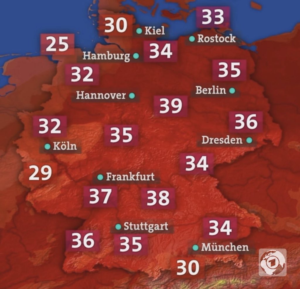Diese Grafik zeigt das Durchschnittsalter der User, welche auf Twitter Teenagern hinterher dursten, auf die Bundesländer verteilt.