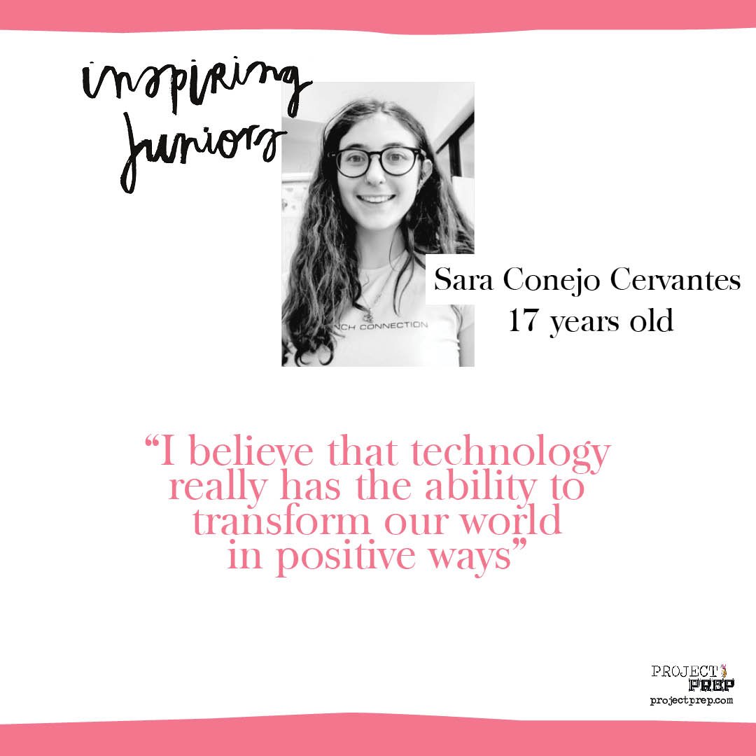 Preptheproject's tweet image. 👩‍💻 Get to know to the winners of #ProjectPrep&apos;s 2018 #InspiringJuniors UK competition to find the 10 most inspiring girls in tech aged 18 and under. 🇬🇧

First up, meet Sara Conejo Cervantes from London 👉 projectprep.com/blog/2018/7/30… #womenintech