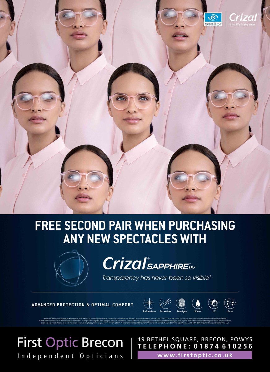 FirstOpticUK's tweet image. Our current offer extended and improved.
FREE SECOND PAIR (INCLUDING FREE SUNGLASS VARIFOCALS)
Don't delay. For a short time only.