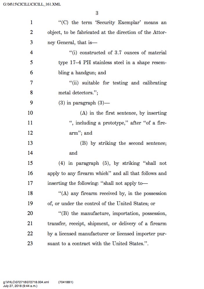 sethmoulton's tweet photo. I’m introducing a bill to ban 3-D printed guns, which are a dangerous step in the wrong direction to keeping guns off our streets.  Americans deserve responsible regulations on this new form of weaponry in our communities. https://t.co/AkctxT7oyR