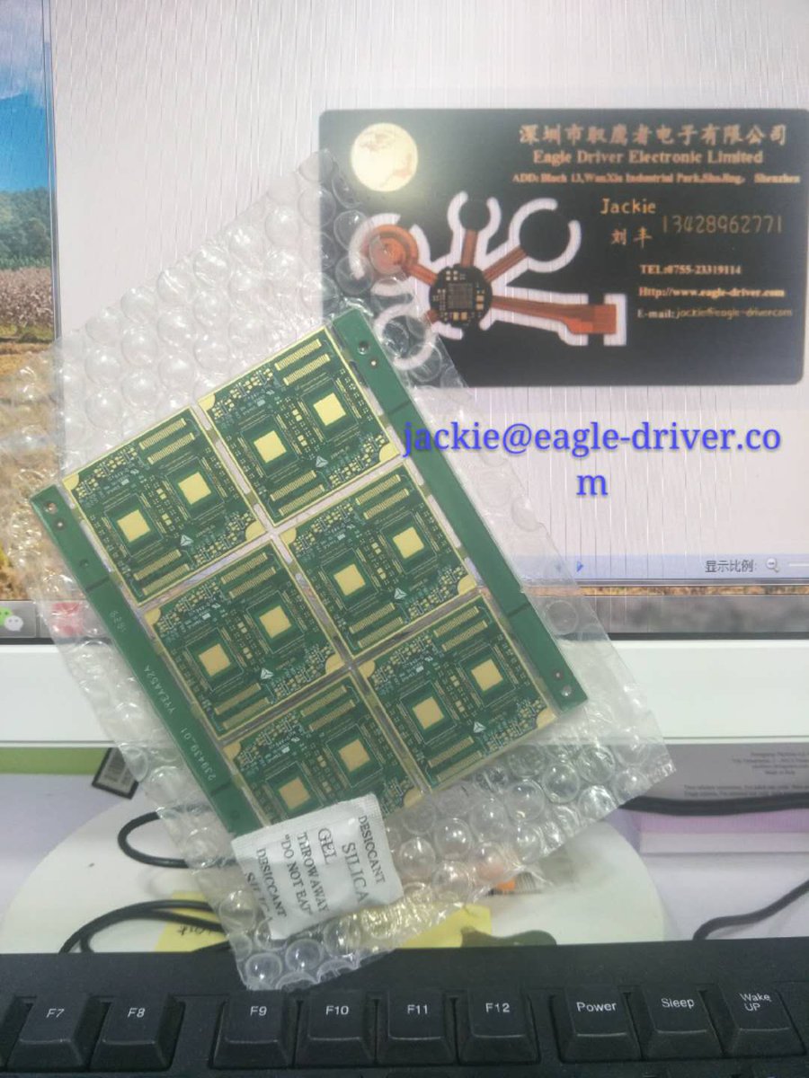 eagledriverpcb's tweet image. 再次带来一个困难的PCB
经过这么多年，最令人满意的是制造另一个困难的PCB。
参数：10层，3阶HDI，镍钯金，树脂塞孔，阻抗板，板厚3.0 
 
在这些年里，最激动人心的是有一块无法制造的PCB。
前天，我收到了一个4层板，但我无法接受订单原因：必须是10uM的的的（400U）0.01毫米的黄金。