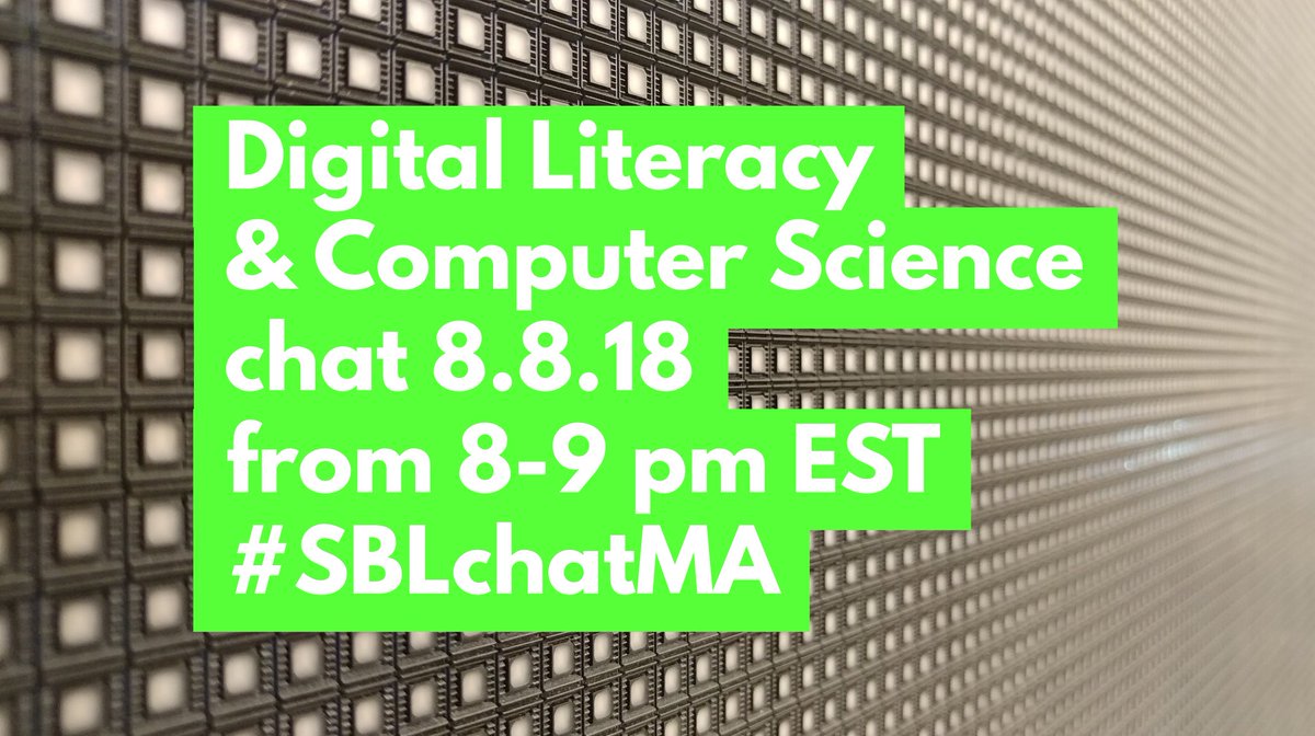 MASchoolsK12's tweet image. Join us every second Wednesday for standard-based learning twitter chats using the hashtag #SBLchatMA. Next week is Digital Literacy &amp;amp; Computer Science!