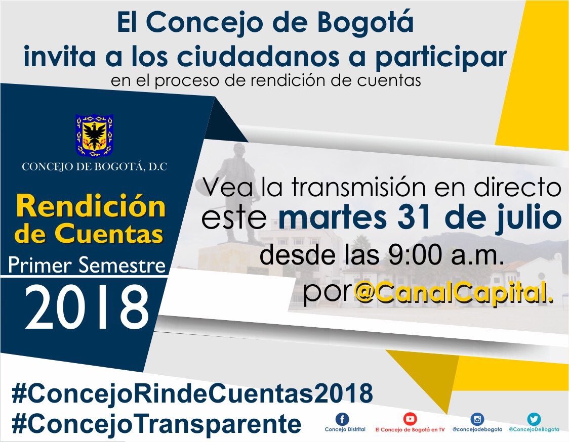 MariaClaraName's tweet photo. Hoy como vocera de la bancada del @PartidoVerdeCoL rendiré cuentas sobre nuestra gestión. Pueden seguir en directo @CanalCapital 9:00am #ConcejoRindeCuentas #ConcejoTransparente https://t.co/QZ8NYjY4xE