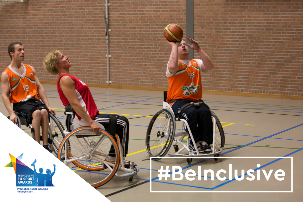 EuSport's tweet image. Go a step further with your socially inclusive organisation. #BeInclusive EU Sport Awards reward 3 organisations: ec.europa.eu/sport/be-inclu…