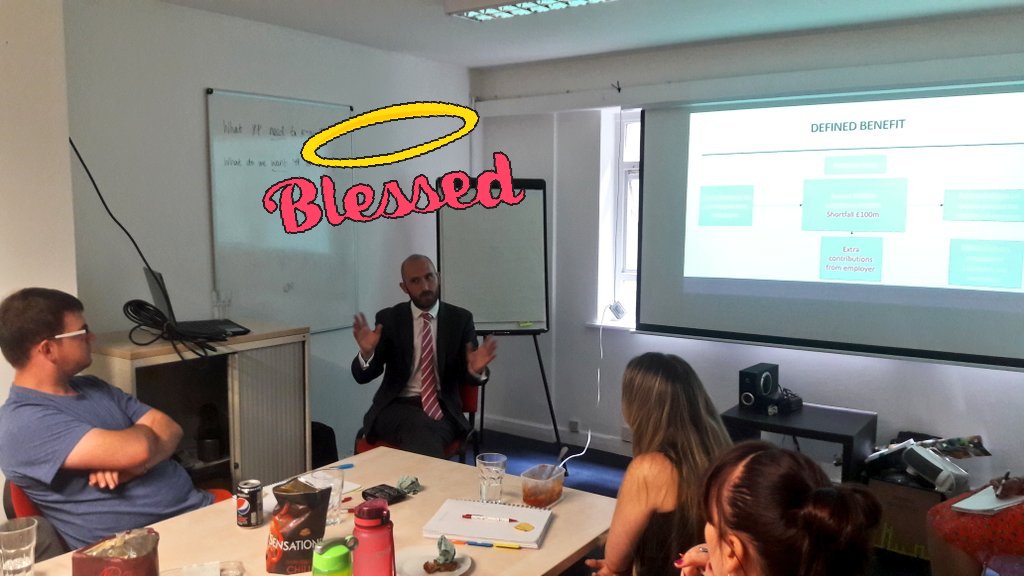 MoneyReadyUK's tweet photo. Who's that waving his arms around? It's only @PensionsDave! Helping us bring #pensions and #saving to life as we reboot for the new school year #FinancialEducation #Collaboration https://t.co/YwD8P8TSCn