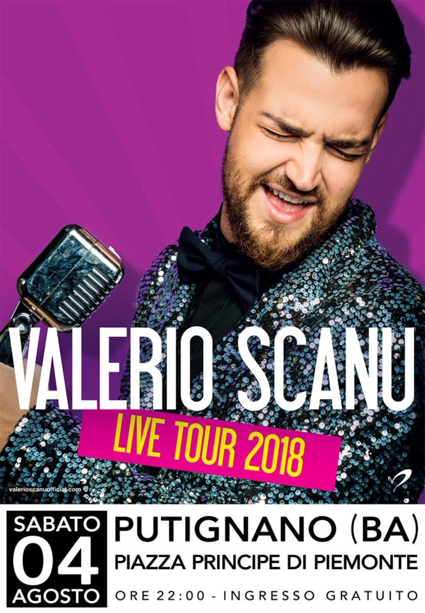Valerio_Scanu's tweet photo. «La musica è come la vita, si può fare in un solo modo: insieme» #Maratea #Apricena #Apice #Putignano #Rose #Decimoputzu #LiveTour2018 🎶🎙✨ https://t.co/YipPzjx1C7