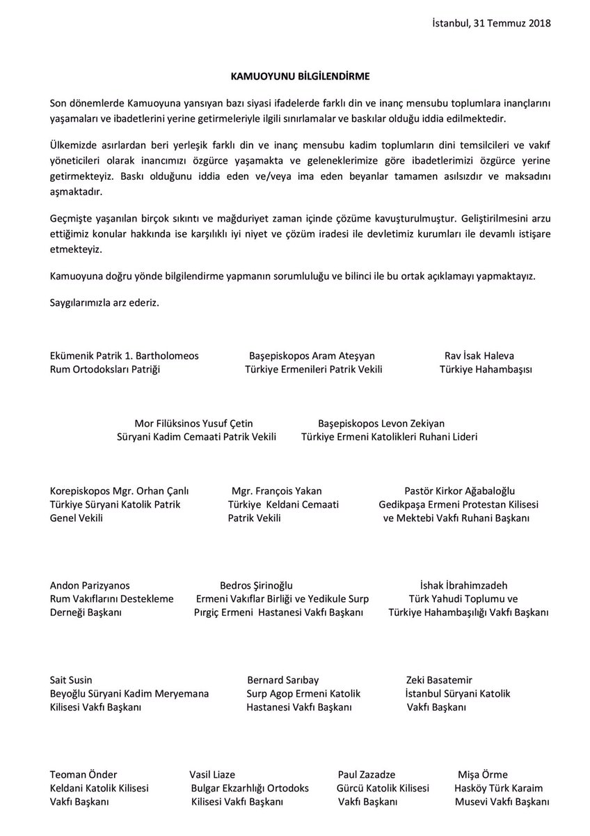 Dini liderlerimiz ve toplum başkanlarımızdan bilgilendirme <a href="/anadoluajansi/">Anadolu Ajansı</a>