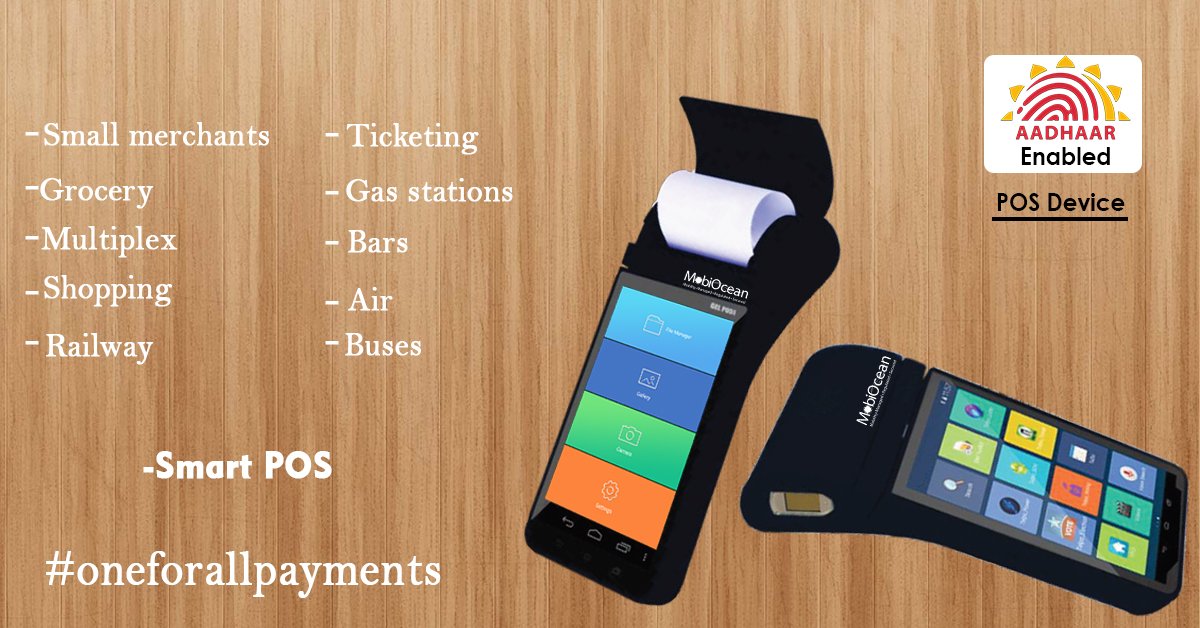 Mobi_Ocean's tweet image. Mobiocean presents comprehensive CASHLESS solution your your business:
Small Merchants
Ticketing
Multiplex/ Shopping
Gas Stations
Buses/ Air/ Railway
Get Free Demo- 7290034901
#OneForAllPayments #GoForPOS PayU India #Swipemachine #PaymentPOS