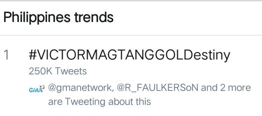 OsamJL's tweet photo. Top Spot :) 👌

#VICTORMAGTANGGOLDestiny https://t.co/8ZTVkOAPbV