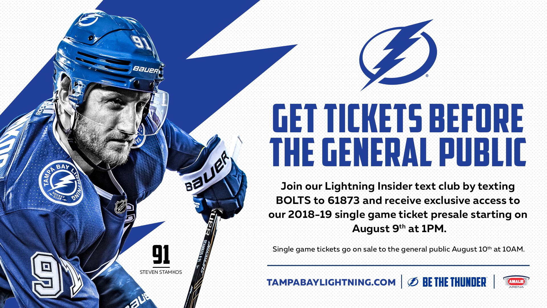 Tampa Bay Lightning on Twitter "Singlegame tickets? They’ll be on