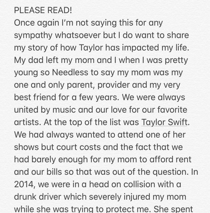 andrewsrep24's tweet image. “REP”PING IN MEMORY OF MY MOM! PLEASE READ AND RT!! 
Pittsburgh: section F2 row 4 seats 16-18

Atlanta night 1: section N row 19 seats 15-16

Atlanta night 2: section M row 11 seats 29-30
@taylornation13 @taylornation13 #repTourPittsburgh #reptourAtlanta #ReputationStadiumTour