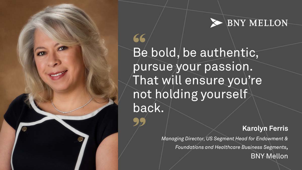 BNYglobal's tweet photo. Karolyn Ferris, 2018 MPL winner,  was featured on Women of #ALPFA panel discussion "Leading with Conviction to Elevate Peformance." @alpfa https://t.co/DQ2kV7bGwj