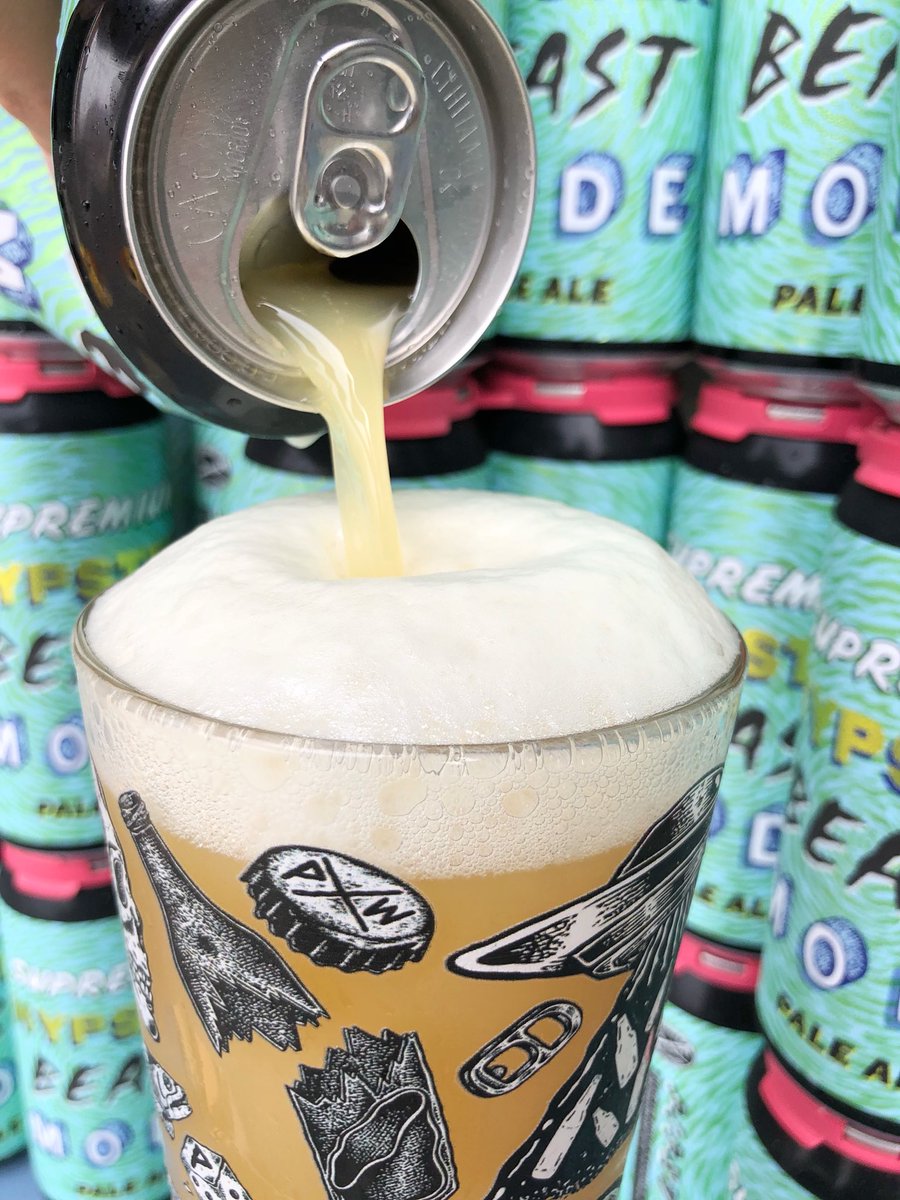 PipeworksBrewin's tweet photo. Supremium Hypster Beast Mode 💯🙏
Pale ale + mosaic + Amarillo®️ hops + cryo mosaic powder 
Releasing this tropical and lush pale ale in 4packs of 16 oz crushables on Friday in The Dojo. https://t.co/SohkwVExoM