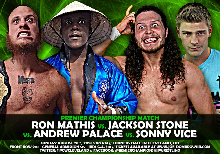 Premier Wrestling (@premiercle) on Twitter photo .<a href="/RonMathis13/">r O nN I E</a> has spent nearly a year screwing over and manipulating <a href="/TheAndrewPalace/">Andrew Palace</a>, @Jackson_Stone20 & <a href="/TheSonnyVice/">Sonny Vice</a>. This past weekend, they trapped him in a triple submission to ALL earn a shot at his Premier Title! Mathis' year of shortcuts catches up to him Sun, Aug 26! .<a href="/RonMathis13/">r O nN I E</a> has spent nearly a year screwing over and manipulating <a href="/TheAndrewPalace/">Andrew Palace</a>, @Jackson_Stone20 & <a href="/TheSonnyVice/">Sonny Vice</a>. This past weekend, they trapped him in a triple submission to ALL earn a shot at his Premier Title! Mathis' year of shortcuts catches up to him Sun, Aug 26!