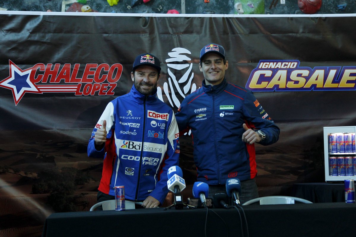 👉Los dos pilotos 🇨🇱 <a href="/IgnacioCasale/">Ignacio Casale</a> y <a href="/ChalecoDakar/">Francisco Chaleco Lopez C.</a> participarán en el <a href="/dakar/">DAKAR RALLY</a> 2019 en la categoría Side by Side con sus nuevos UTV!

👉The two pilots <a href="/IgnacioCasale/">Ignacio Casale</a> and <a href="/ChalecoDakar/">Francisco Chaleco Lopez C.</a> will take part in the next Dakar and will represent 🇨🇱 with their brand new UTV!

#Dakar2019