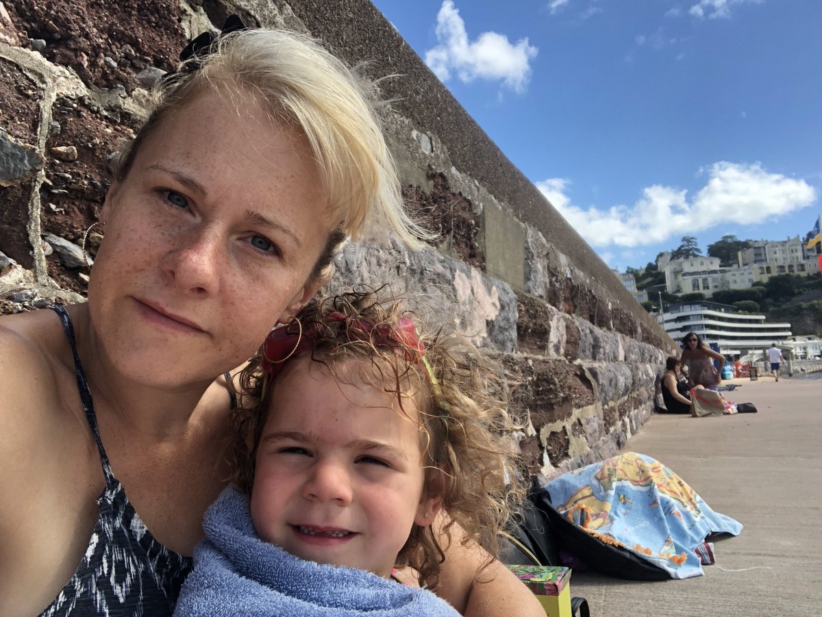LivingwithLen5's tweet photo. Beach day ☀️ Missing our boy 💔 he would of love the sea today 🌈🦋 #Torquay #Torbay #beachlife #EnglishRiviera #bereavement #grief https://t.co/lTqY7yU8IA