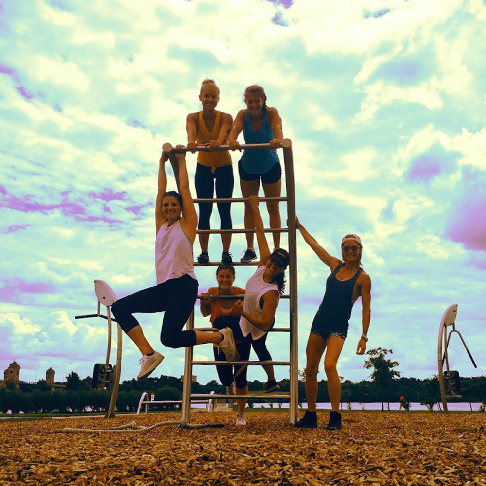 Take your workout outside! Our team loves the new equipment outside the office at <a href="/port_covington/">Port Covington</a>