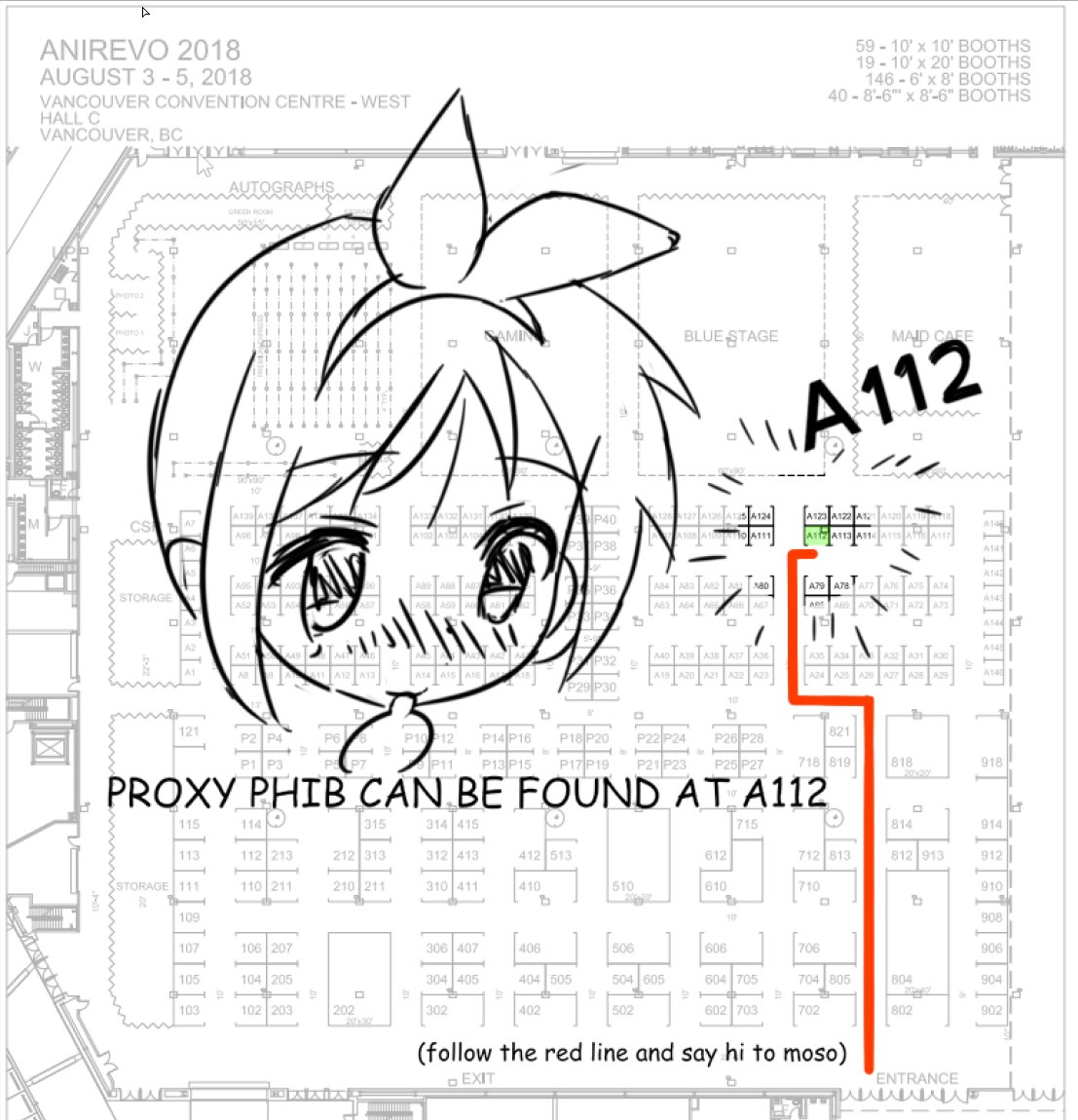Find the proxy Phib at Table A112! Hosted by @MosoBox!  Use discount code: 1479132478 to get a free high five! 