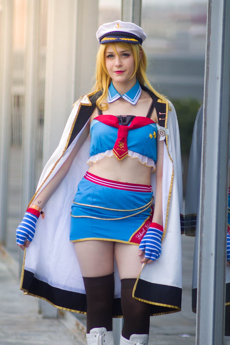 Merucchi_cos's tweet photo. No podía esperar a enseñaro algunas fotos de Eli Navy (las de Zero Two las reservo un poquito más jujuju) 
📸: @DakravenArt 
#cosplay #eliayase #lovelive #hobbycon https://t.co/93tFTcnMT4