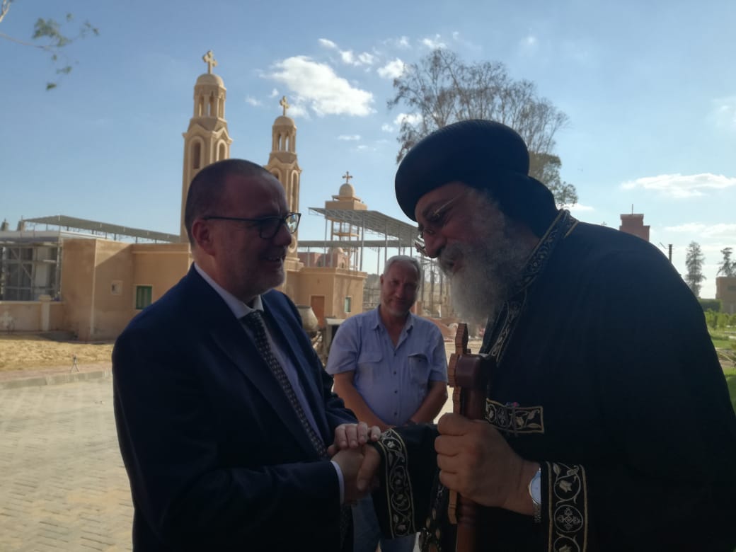 albertomelloni's tweet photo. Grateful to @PopeTawadros for the talk the visit Logos and Papal Library: for #COGD and @fscireIT a blessing and a promise for greater cooperation @ItalyMFA @eu_are @oKolobos @EP_President @lofioramonti https://t.co/dEpmLRyzi9 https://t.co/DuqJdKR8hC