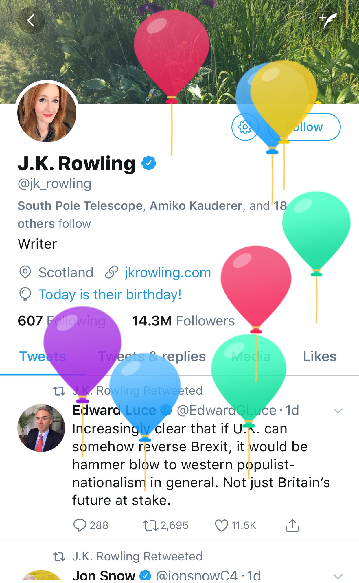 J.K.Rowling            Happy Birthday    