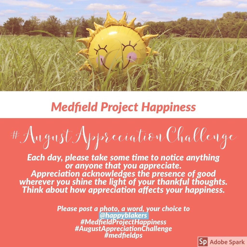 kerrie_krah's tweet photo. Looking forward to @HappyBlakers #MedfieldProjectHappiness #AugustAppreciationChallenge #medfieldps #bmsed https://t.co/4bWMRRv7uE