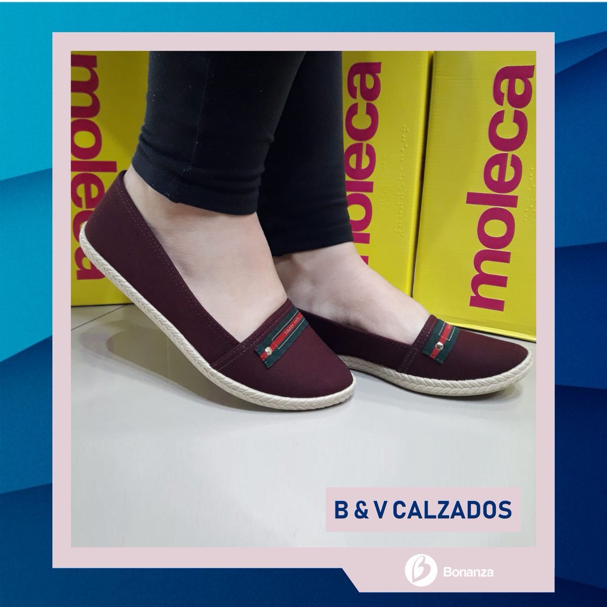 GaleriaBonanza's tweet photo. Conseguí tus chatitas Moleca en la tienda de Calzados B y V.
Podés pagar en efectivo o con tarjetas de crédito! 😎
#bonanza #galeriabonanza #chatitas #flats #moleca https://t.co/5sGUHwGm8d