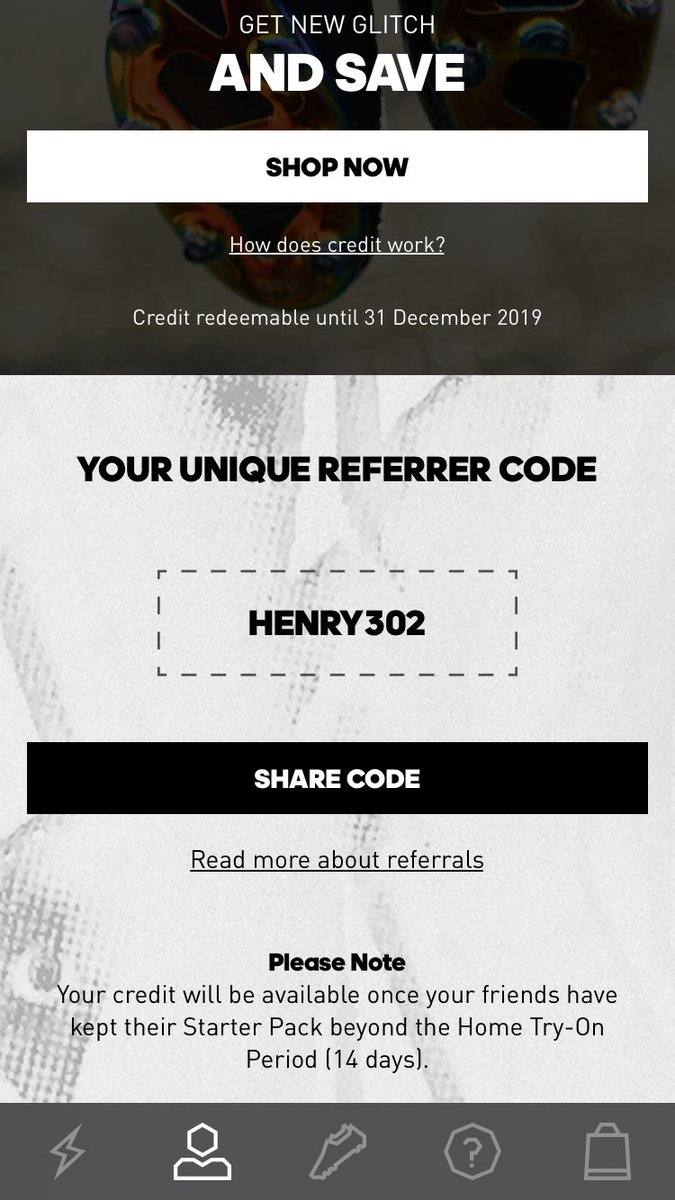 adidas glitch referral code